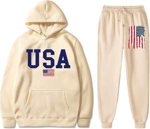 Vente en gros Ensemble de survêtements à capuche pour homme Qualité supérieure Pantalon de survêtement en coton pour homme Logo personnalisé Streetwear Survêtement pour homme - Product Image 4