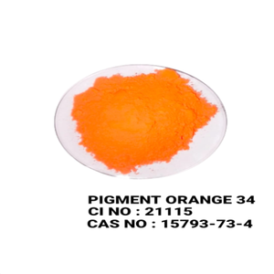 Pigment orange organique de haute qualité 34 pour les formulations de couleur d'encre de base de solvant de tuyau en PVC en plastique au meilleur prix - Product Image 6