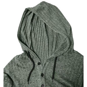 เสื้อฮู้ดผู้ชายคุณภาพสูงสำหรับฤดูใบไม้ร่วง/ฤดูหนาว ผ้าฝ้ายฟลีซพรีเมียม สวมใส่สบาย อุ่น ทันสมัย สไตล์ลำลอง - Product Image 3