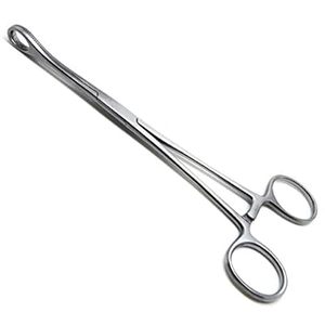 Forceps Obstétricaux Médicaux à Dents Droites Courbées 18cm avec Porte-Éponge (Forceps à Éponge) Instrument Médical - Product Image 1