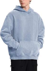 Sudaderas con capucha informales de invierno para hombre, color sólido, ajuste Regular, 100% de algodón, forro polar, respetuoso con el medio ambiente, secado rápido, transpirable - Product Image 5