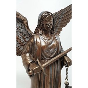 Escultura Religiosa de Ángel de Bronce Antiguo Indio, Impresión Digital Pintada, Arte Metálico para Decoración de Iglesias - Product Image 4