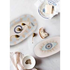 Oval Amulet Service Set of 2 29 & 26 cm <b>Decorative</b> <b>Plate</b> - Product Image 2