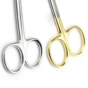 Ciseaux à cuticules en acier inoxydable Fine Edge Beauty, lame tranchante, pointe incurvée, manche en acier de précision pour une utilisation professionnelle en salon - Product Image 2