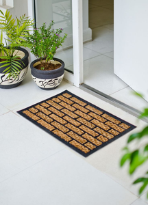 Felpudo de fibra de coco con respaldo de PVC antideslizante Alfombrillas de bienvenida modernas para interiores/exteriores para el hogar u oficina Alfombrilla impresa para puerta delantera - Product Image 2