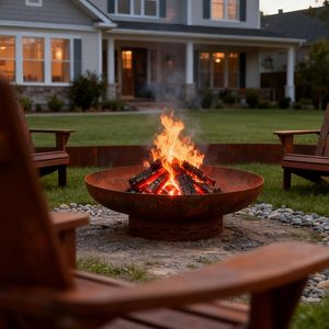 metal construction with mesh cover wood burning garden patio heater lightweight and strong base design - Product Image 2