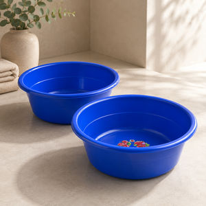 Bac de rangement polyvalent en plastique de haute qualité de 30 litres, grand bac de lavage domestique pour le linge, le nettoyage, le stockage d'eau et l'usage quotidien - Product Image 3