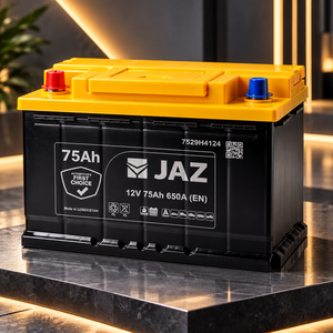 Batterie de voiture MF75 L3 75Ah 12V 650 CCA sans entretien, batterie de remplacement au plomb-acide pour systèmes automobiles 12V par JAZ - Product Image 1