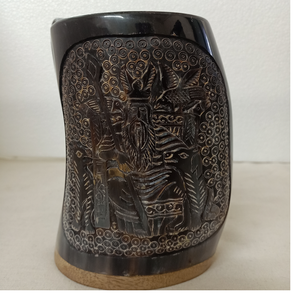 Tazas de cuerno de beber con temática de vikingo grabada, tamaño grande, con temática Odeon, ideal para reventa, suministros para tiendas - Product Image 1
