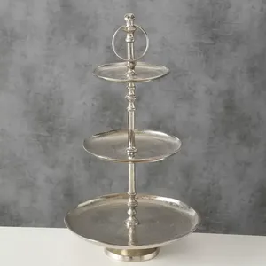 Présentoir à gâteau rond avec pieds sculptés antiques et support à dessert orné fabriqué par Zahid Exports moule époxy en résine - Product Image 3