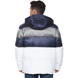 Chaqueta acolchada para hombre de Color personalizado 2025, nueva moda, ropa de calle informal, cuello levantado, a prueba de viento, Nailon/poliéster de alta calidad - Product Image 2