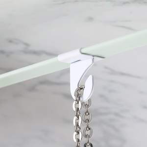 Crochets de plafond en alliage d'aluminium robustes et durables, blancs, pour dalles de plafond suspendues - Product Image 3