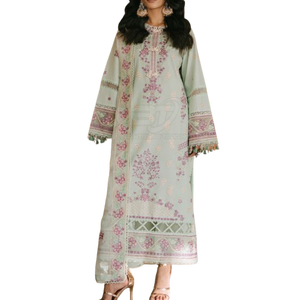 Vestido Bordado para Fiesta, Traje Casual Pakistaní de Primera Calidad Personalizado, Traje de 3 Piezas con Dupatta Estampada para Mujer - Product Image 1