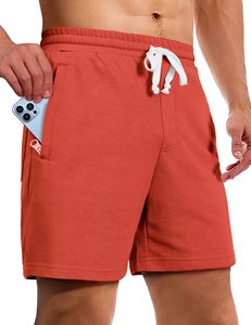 Shorts personnalisés en coton 100% de haute qualité pour hommes Shorts de survêtement de course décontractés - Product Image 1