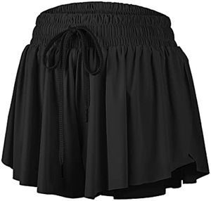 Pantalones cortos de gimnasio 2 en 1 para mujer, faldas de algodón transpirables para entrenamientos de verano, pantalones cortos de motorista, cintura Natural informal para gimnasio juvenil - Product Image 3