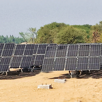 Rastreador solar de un solo eje HB-ApvS Sistema de seguimiento automático y manual con algoritmo solar de alta precisión