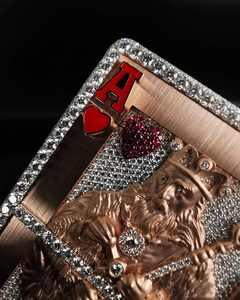 Gold Plated Bling Bling VVS Moissanite Round Cut Diamond Poker King of Club Diamond <b>Card</b> Pendant Party Wear Hiphop Pendant - Product Image 3