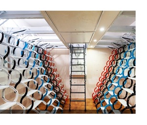 Gác mái gác xép Trần gấp cầu thang nhôm thiết kế hiện đại 300kg tải trọng 3 bước - Product Image 5