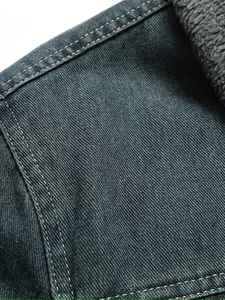 Chaqueta Vaquera Premium de Nuevo Estilo para Hombre con Cuello de Lana, Chaqueta Entallada de Manga Larga con Múltiples Bolsillos, Estilo Casual Clásico para Exteriores - Product Image 5