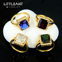 Bagues de mariage arabes de luxe pour couples, plaquées or 21 carats, avec pierres précieuses italiennes, bague cocktail pour femme, bijoux tendance
