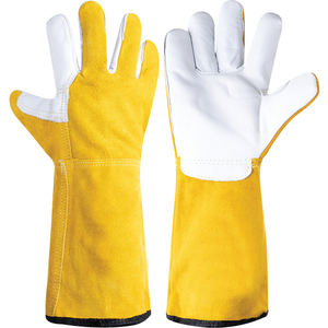 Nouveauté : Gants de soudage de haute qualité, très résistants, gants de sécurité raisonnables, résistance à la chaleur, personnalisés, bleus, doubles - Product Image 4