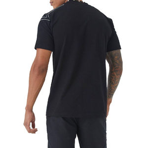 T-shirt pour homme en coton 100% avec strass, logo sur le devant, respirant et écologique, col rond, coupe classique, vente en gros - Product Image 5