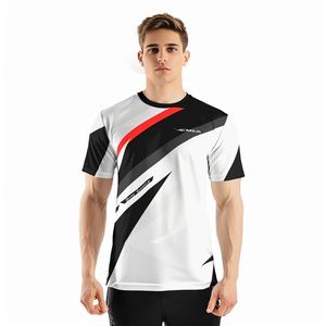 Impression par sublimation personnalisée T-shirt à manches courtes pour hommes 100% polyester tricoté style sportif Design vierge - Product Image 3