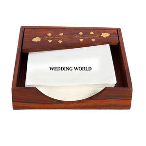 Fabricant et grossiste de porte-serviettes en bois porte-mouchoirs de table faits à la main porte-serviettes fantaisie le plus vendu - Product Image 3