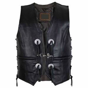 Haute vente hommes course maillot en cuir gilet élégant imperméable hiver motard vêtements d'extérieur Durable moto mode vêtements - Product Image 1