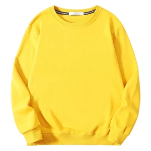 Sweat-shirt surdimensionné personnalisé pour hommes et femmes Pull uni confortable en coton gaufré à col rond Sweatshirts à col rond de grande taille - Product Image 6