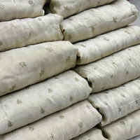 Tissu Butti teignable en pure soie, organza de qualité supérieure, vente en gros, pour saris, lehengas et dupattas ethniques de luxe, au mètre