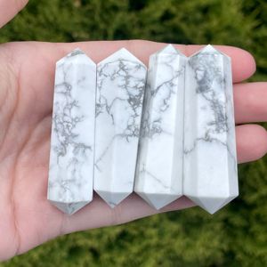 ขายส่ง Howlite พลอยปลายแหลมคู่: คริสตัลขายส่งชี้คู่ - Product Image 5