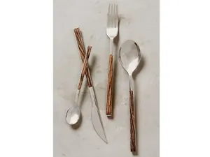 Aço inoxidável Metal Talheres Conjunto Finest Quality Table Top Cozinha Louça Colher Garfo Faca Conjuntos