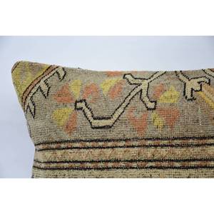 Lujo bohemio Kantha Patchwork lana almohada 16x48 Beige pulgadas bordado Floral Vintage tejido técnica ropa de cama piso portátil - Product Image 2
