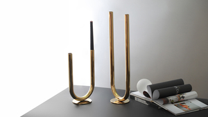 Hot Selling Latest Designer Flower <b>Vase</b> Customizable Home Hotel <b>Lighting</b> Decoration Price Candle Holder - Product Image 2