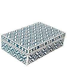 Élégante boîte à bijoux en os incrusté d'étoiles vitrine de rangement élégante pour organiser vos trésors - Product Image 2