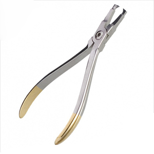 Pince dentaire manuelle réglable à 3 branches en acier inoxydable plaqué or, certifiée CE, classe II, haute qualité - Product Image 3
