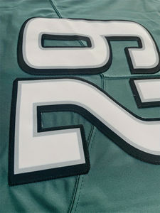 Práctica en blanco Fútbol Jersey Malla Deportes atléticos Fútbol Camiseta Fútbol americano Jersey Bordado Logo - Product Image 5