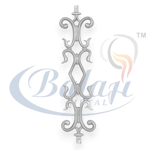 Barandilla Moderna de Aluminio y Hierro sin Marco, Resistente al Agua y al Óxido, Acabado Super Pulido con Granallado para Jardín y Balcón - Product Image 1