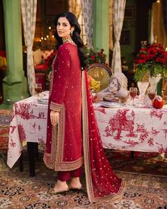 Robe de travail formelle pour femmes de qualité exceptionnelle moderne 2025-2026, dernier modèle de salwar kameez en coton pour les fêtes 01205 - Product Image 6