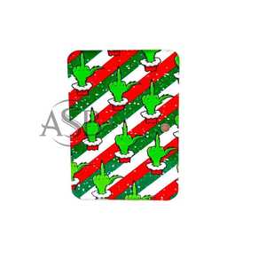 Azulejos Acrílicos Personalizables para Pestañas Navideñas, Pinzas Ovaladas de Diseño Sostenible, Logotipo Personalizado, Azulejos para Pestañas Grinch - Product Image 1