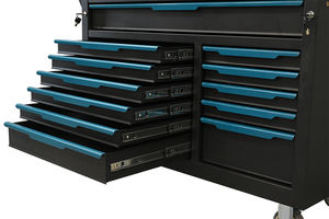 Armoire à outils modulaire robuste et antivol OEM à 12 tiroirs avec plan de travail pour <span class=keywords><strong>garage</strong></span>, atelier, réparation, stockage - Product Image 4