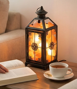 Lámpara de Sal del Himalaya, Lámpara de Roca Natural, Iluminación Ambiental Única Hecha a Mano para el Hogar, la Oficina, la Relajación y el Bienestar - Product Image 3