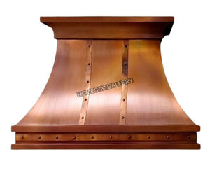 Hotte de cuisine murale en acier inoxydable, couleur cuivre antique, personnalisable, cheminée de cuisine - Product Image 3