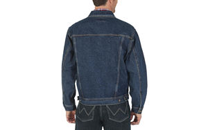 Veste en jean doublée d'hiver OEM pour l'hiver, manteau décontracté durable mi-long, style streetwear délavé, pour tenue formelle et streetwear - Product Image 3
