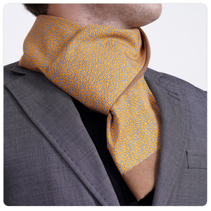 Exve Exclusive Mustard Yellow <b>Wool</b> Double-Sided <b>Scarf</b> with Blue and White Daisy Print Traditional Shawl From Turkey - Product Image 1