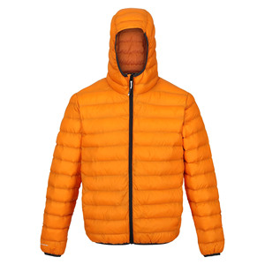 Vestes matelassées pour hommes avec logo personnalisé de nouvelle marque 2025, meilleure qualité, mode promotionnelle, veste d'hiver orange matelassée pour hommes - Product Image 1