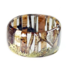 Bijoux fins personnalisés Bracelet jonc fleur élégant en résine acrylique de style ange Bracelets à chaîne et à maillons - Product Image 4