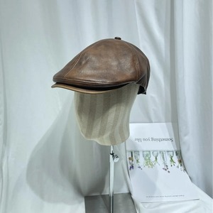 Gorra delantera Retro británica para hombres y mujeres, Boina informal de cuero PU, sombrero de invierno, cara octogonal pequeña, Color puro - Product Image 3