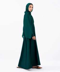 Vêtements islamiques 2025, abaya de luxe en nida brodée, abaya modeste ouverte pour femmes, robe musulmane - Product Image 3